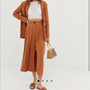 ASOS DESIGN gutsy linen culottes